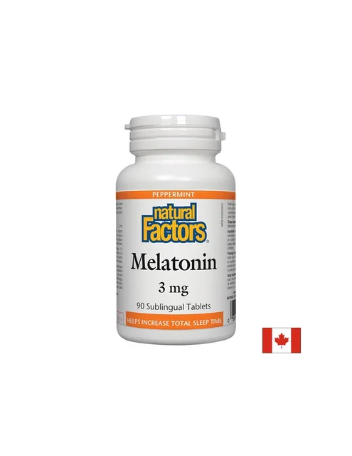 Мелатонин Natural Factors - 3 mg, 90 таблетки