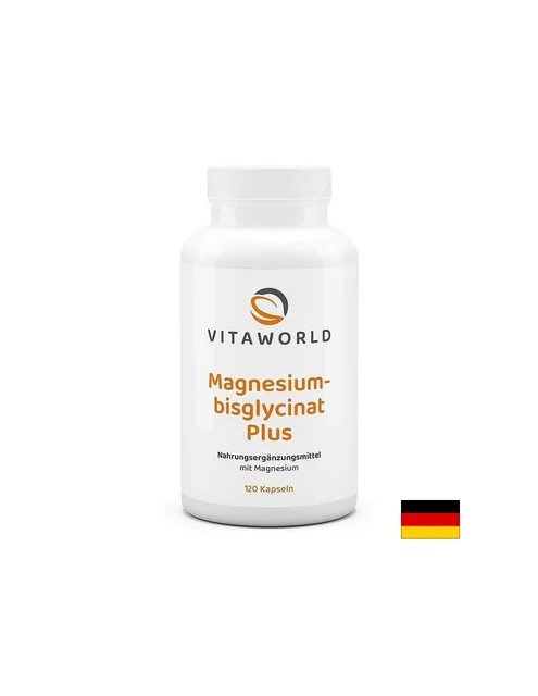 Магнезий бисглицинат Плюс Vita World - 120 капсули